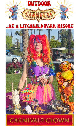 Past Party Gallery image of Carnivale Clown costume.