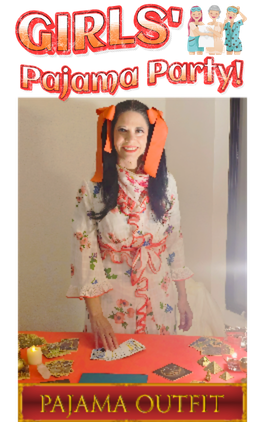 Past Party Gallery image of Girls' Pajama Party Outfit.