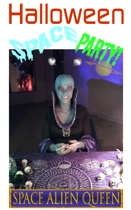 Past Party Gallery image of the Space Alien Queen costume. 